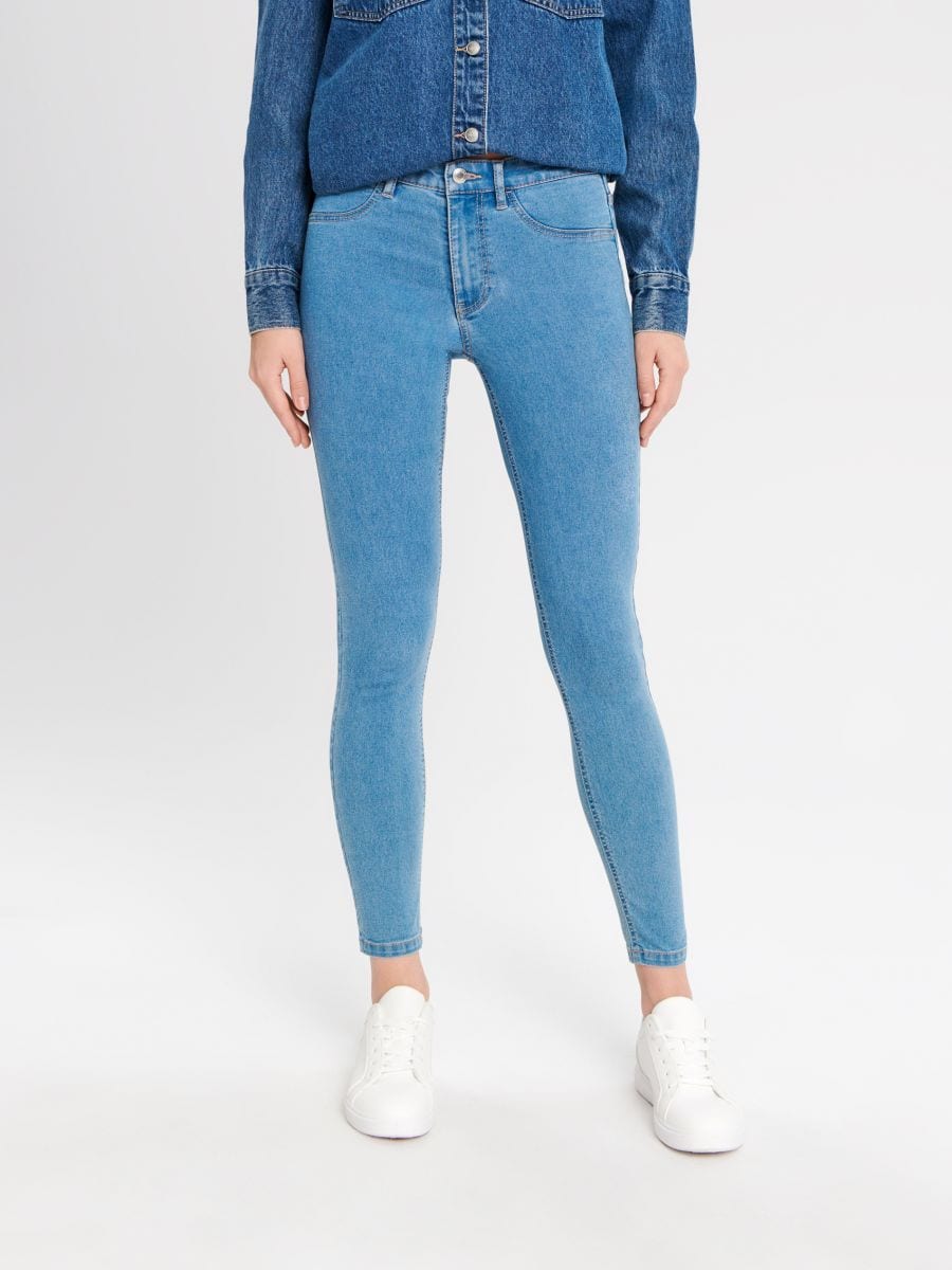 Mid rise skinny jeans - blue - SINSAY
