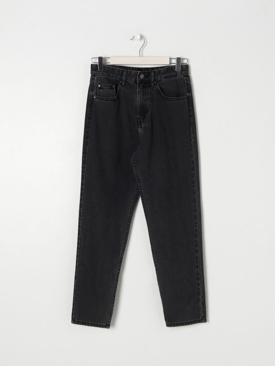Jeans high waist mom - grigio - SINSAY