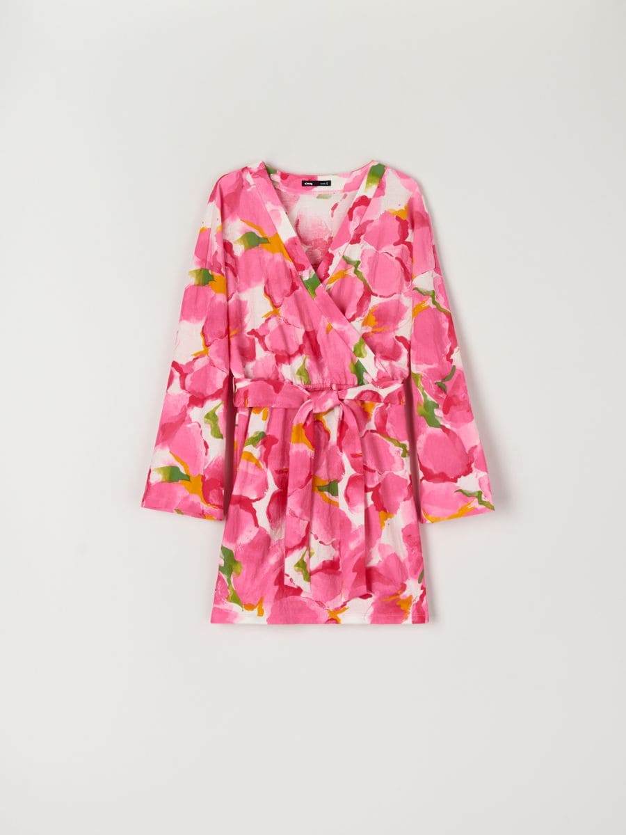 Floral mini dress - multicolor - SINSAY