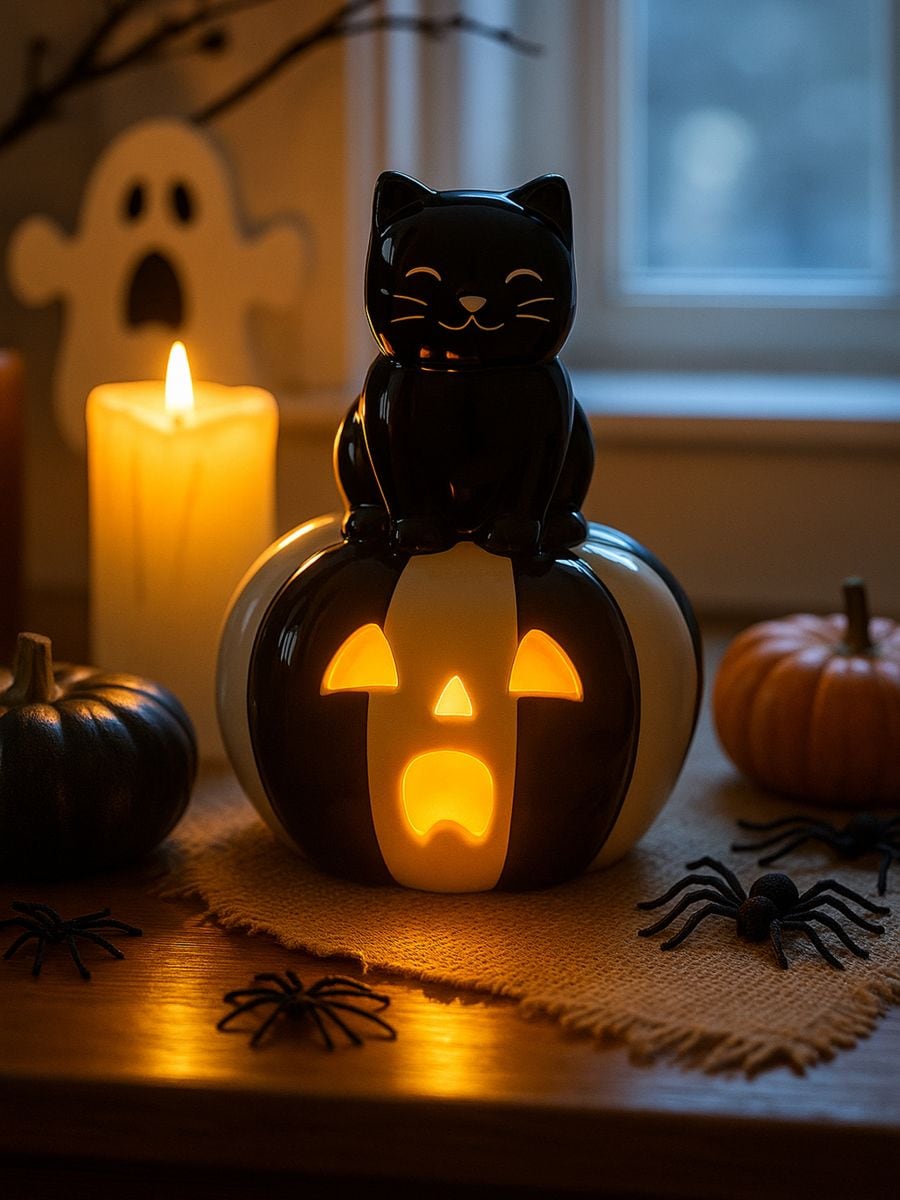 Lampka LED na Halloween - czarny - SINSAY