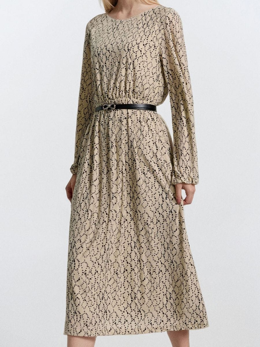 Φόρεμα με διακοσμητική ζώνη - πολυχρωμο - SINSAY