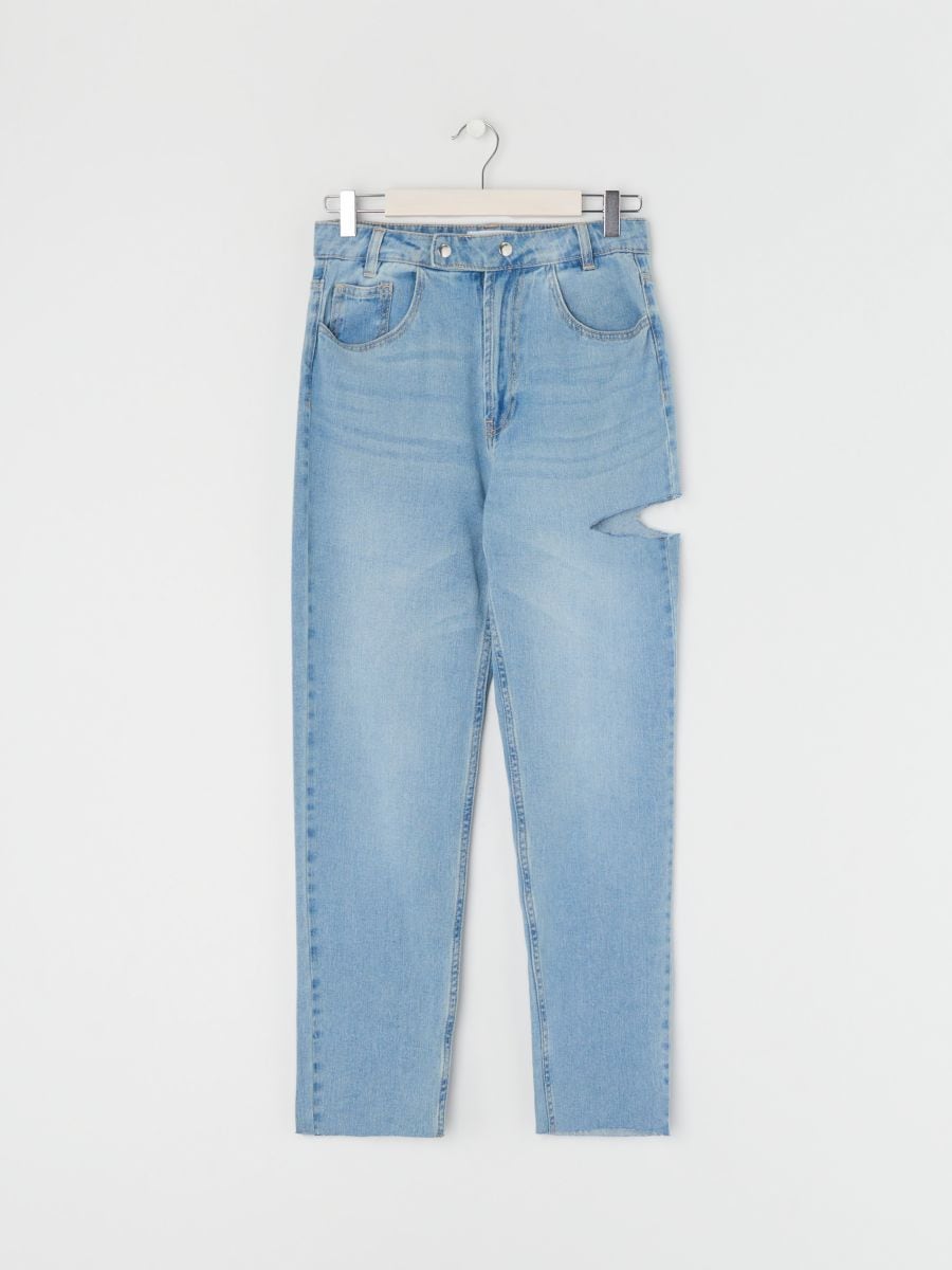 ECO AWARE mom fit jeans Color blue - SINSAY - ZA523-50J