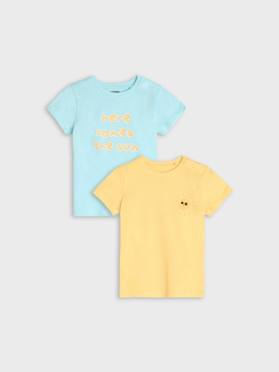 Σετ με 2 μπλούζες - ανοιχτο κιτρινο - SINSAY