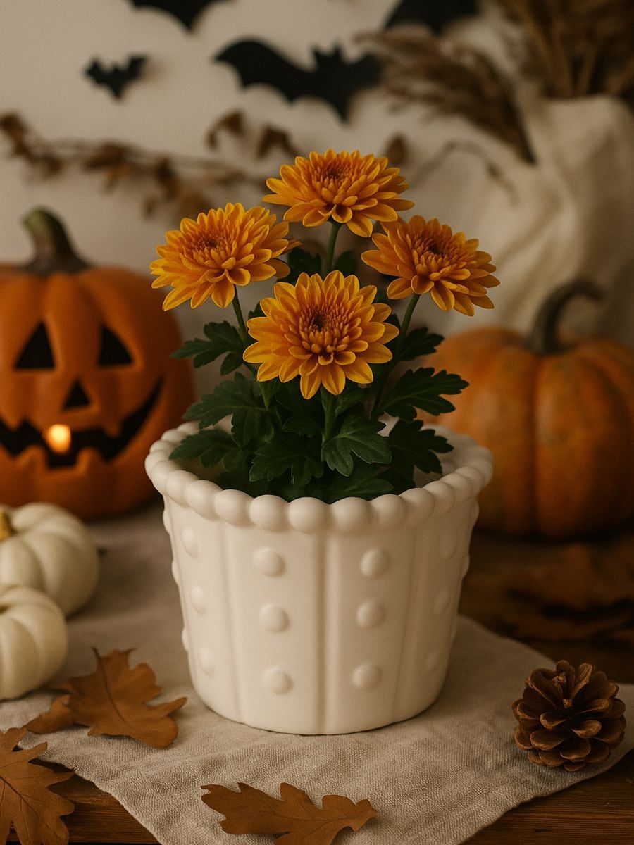 Keramický květináč - krémová - SINSAY