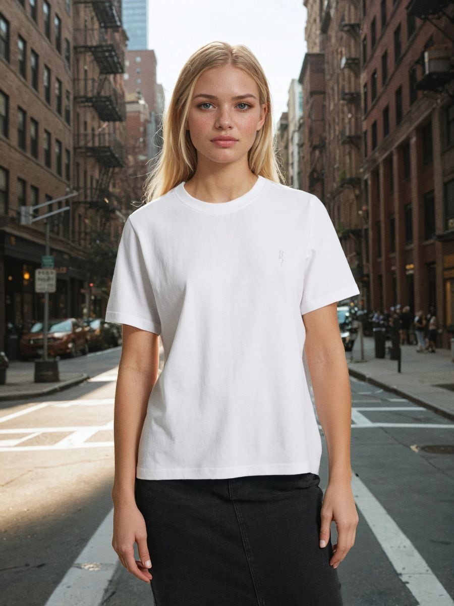 T-krekls ar īsām piedurknēm - balts - SINSAY