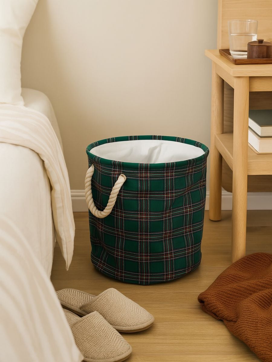 КОШИК ДЛЯ ЗБЕРІГАННЯ - темно-зелений - SINSAY