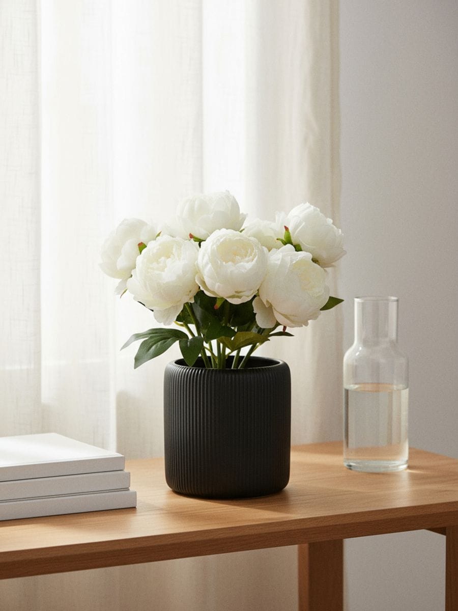 Dekoratiivne lillepoti ümbris - must - SINSAY