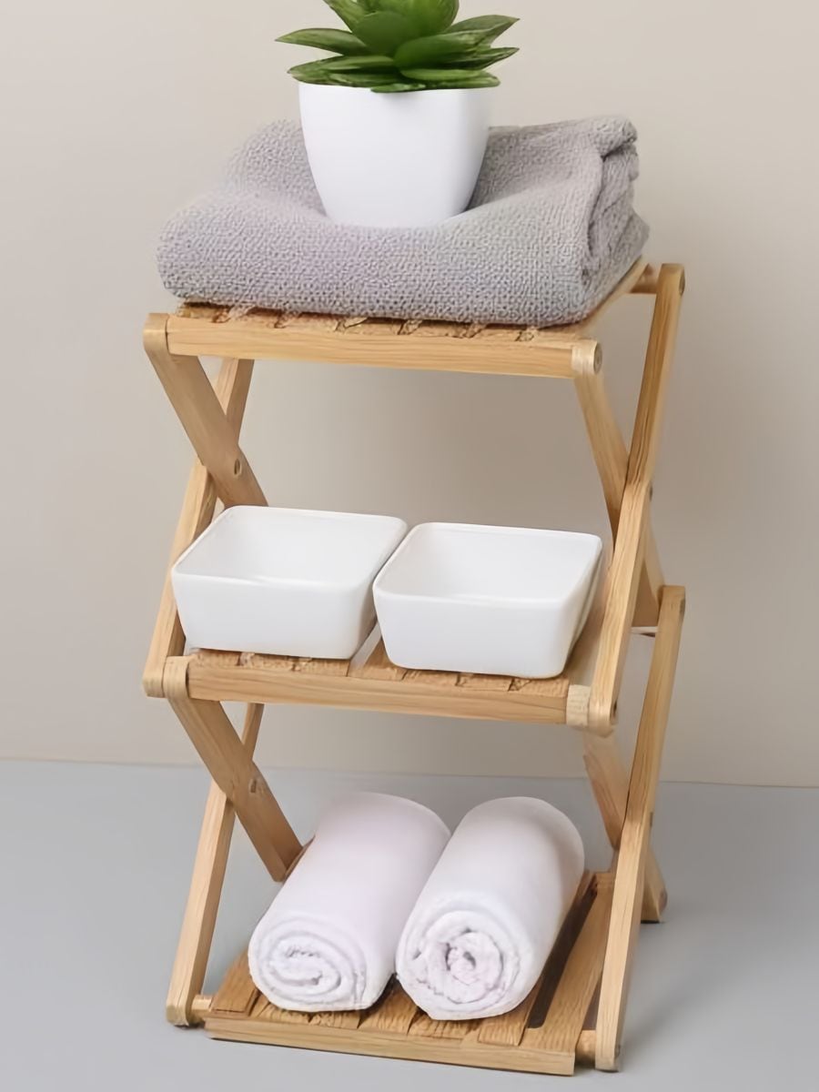 Sklopivi bambus regał - BEŽ - SINSAY