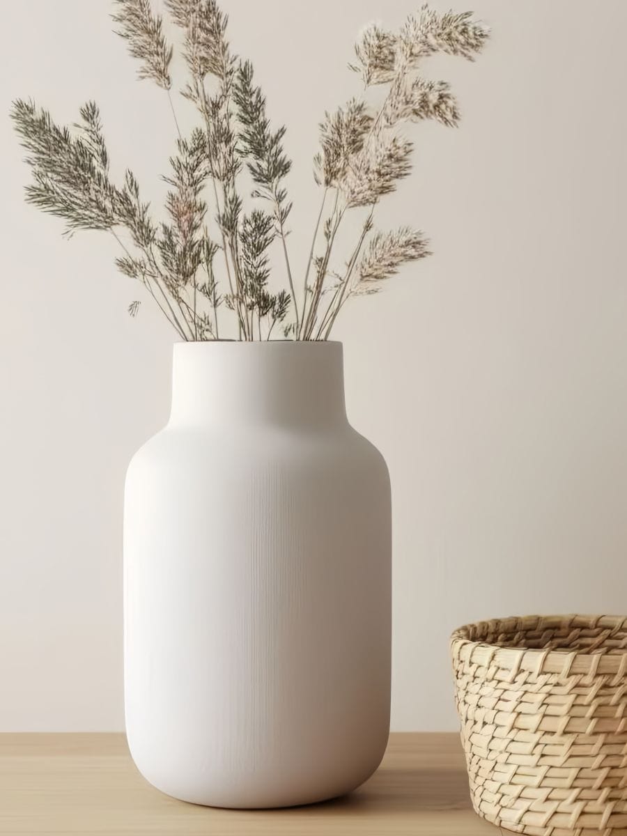 Vaza za cvetje - svetlo siva - SINSAY