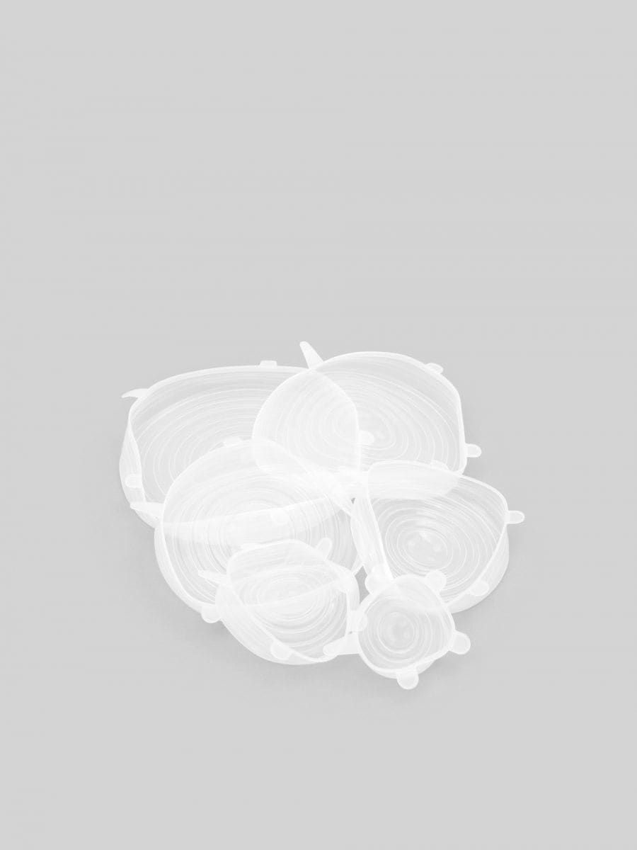Pokrywki silikonowe 6 pack - biały - SINSAY