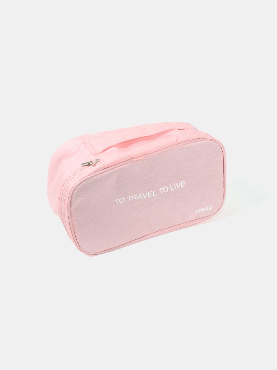 Borsa da toilette - rosa pastello - SINSAY