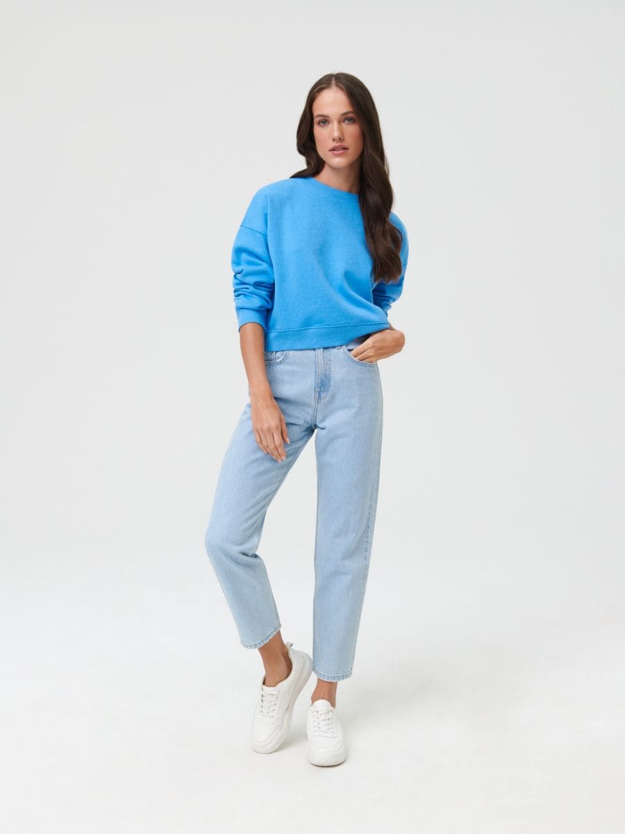 Sporta džemperis Basic - blāva zila - SINSAY