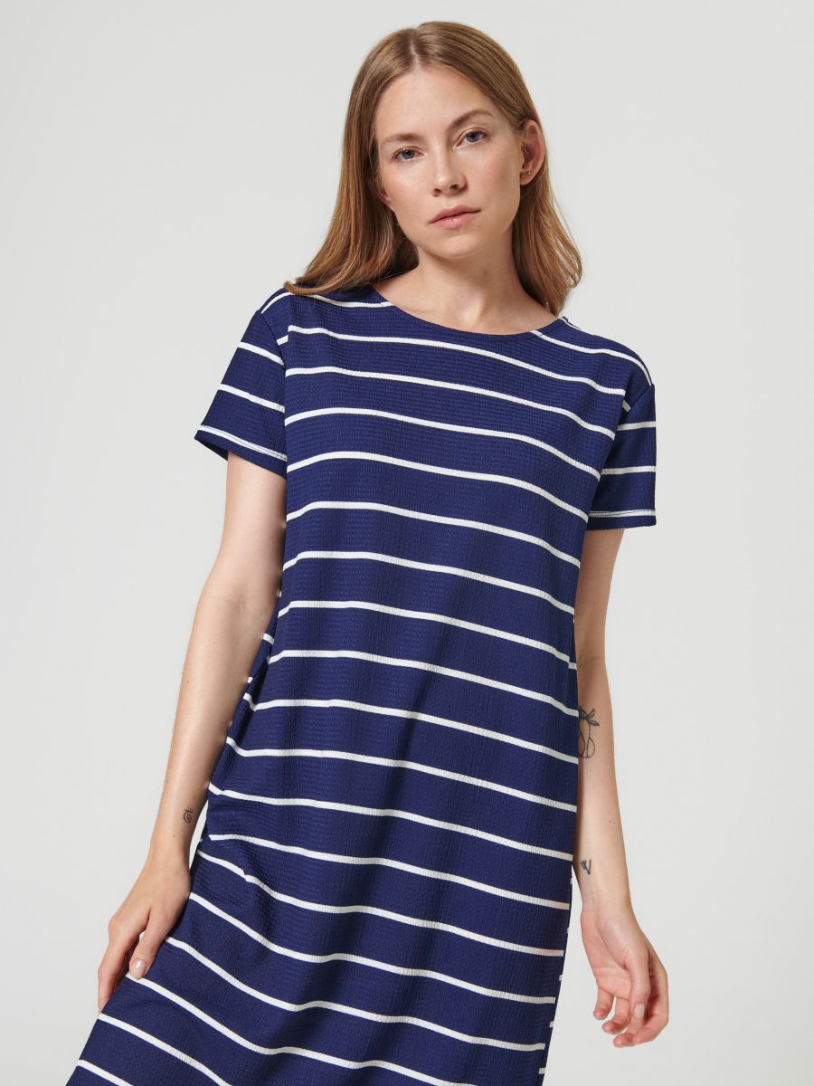 Mini haljina - mornarsko plava - SINSAY