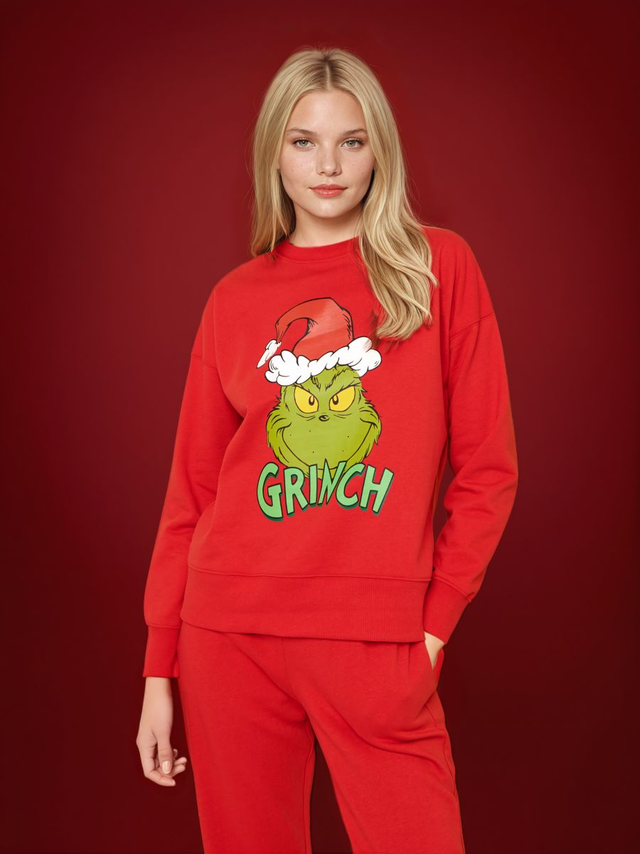 Sportinis nertinis su atspaudu Grinch - raudona - SINSAY