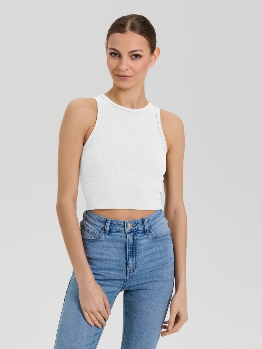 Crop top - belo - SINSAY