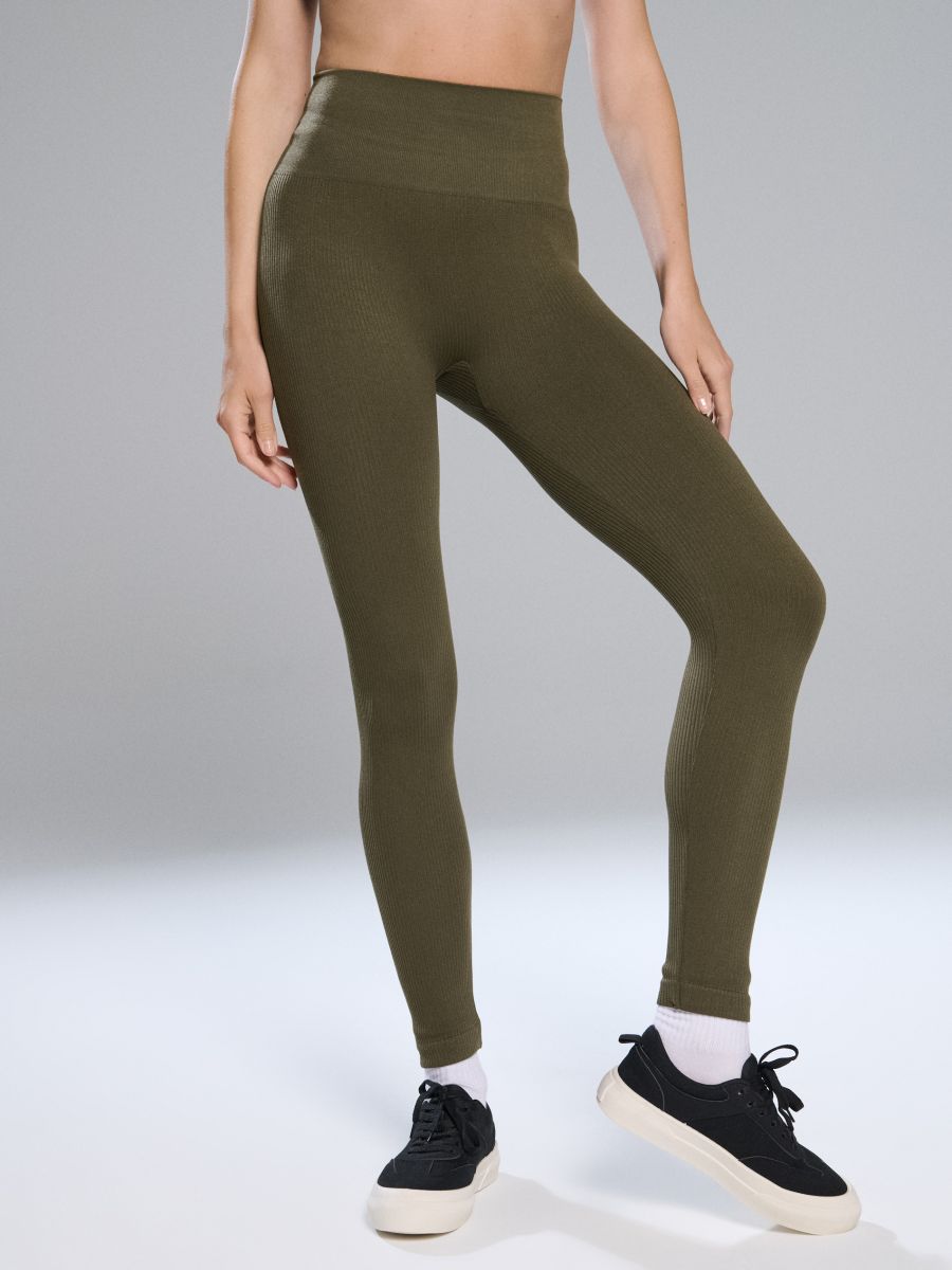 Rebraste pajkice - rjavkasto zelena - SINSAY