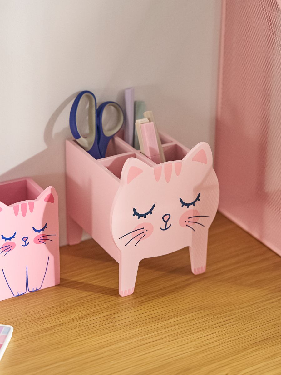 Organizator za sto sa pregradama - roze - SINSAY