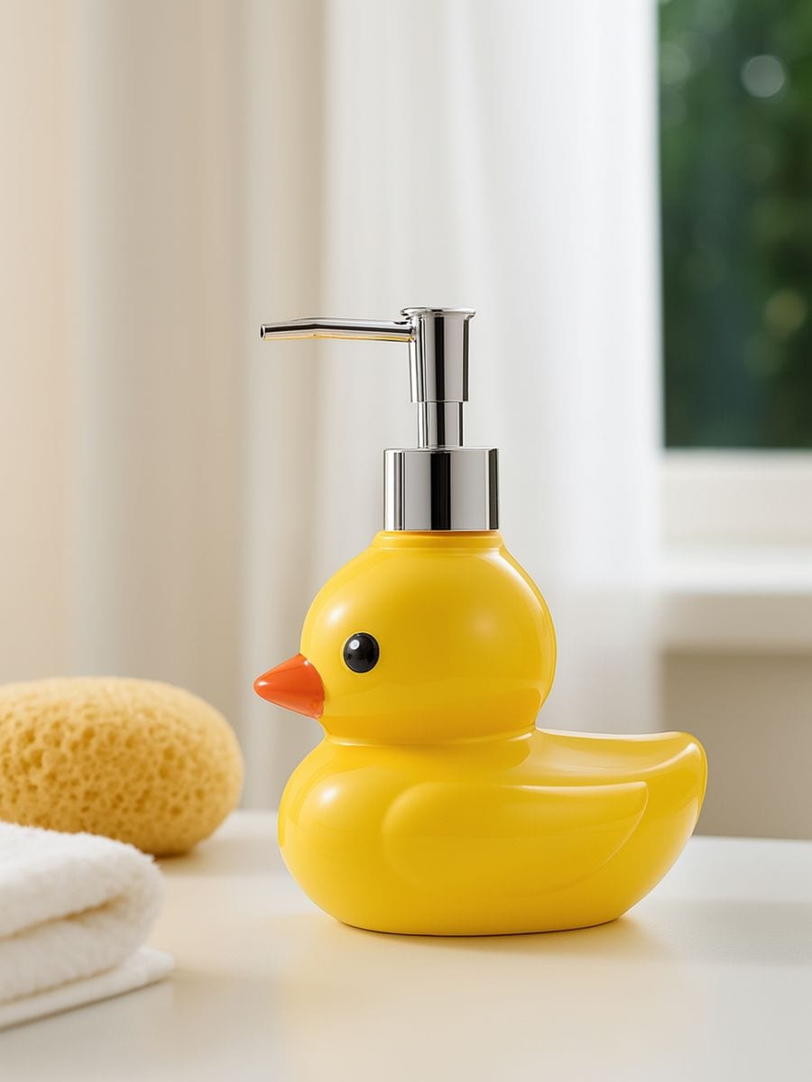 Dozownik na mydło w kształcie kaczuszki - żółty - SINSAY