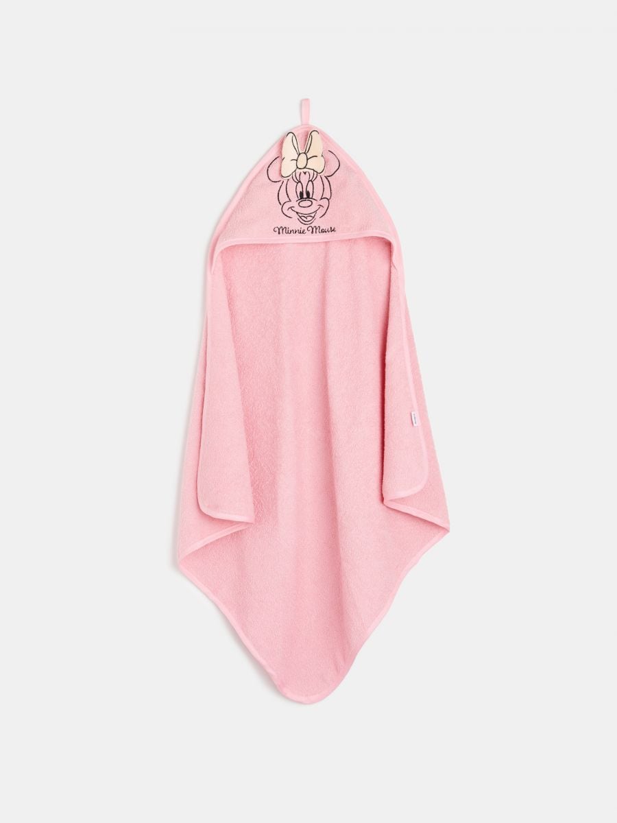 Ręcznik z kapturem Myszka Minnie - różowy - SINSAY
