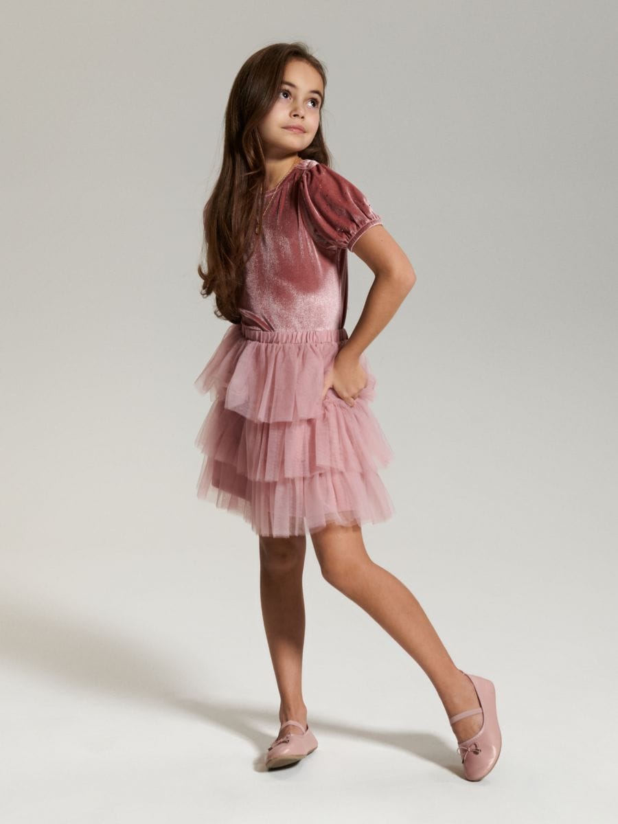 Gonna in clearance tulle rosa cipria