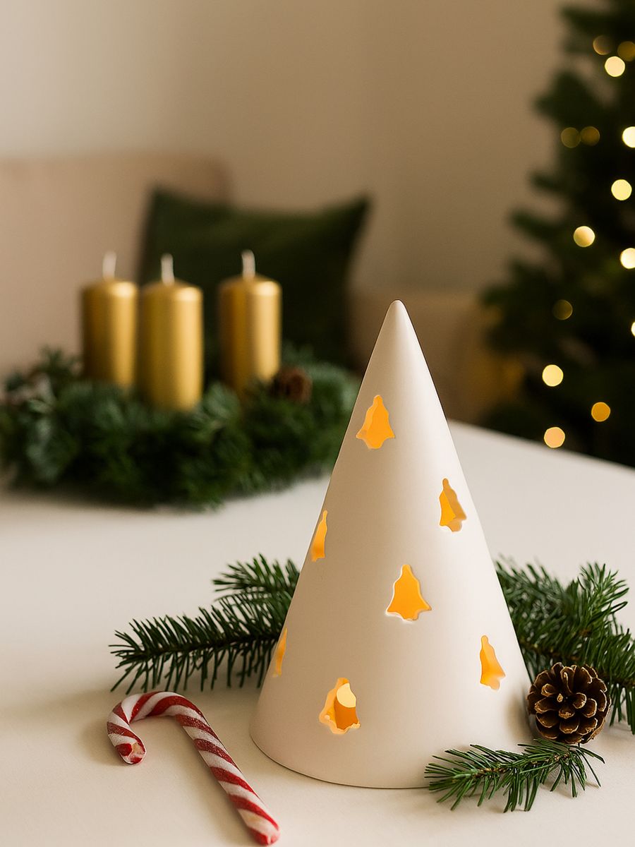 Κηροπήγιο σε σχήμα δέντρου - λευκο - SINSAY