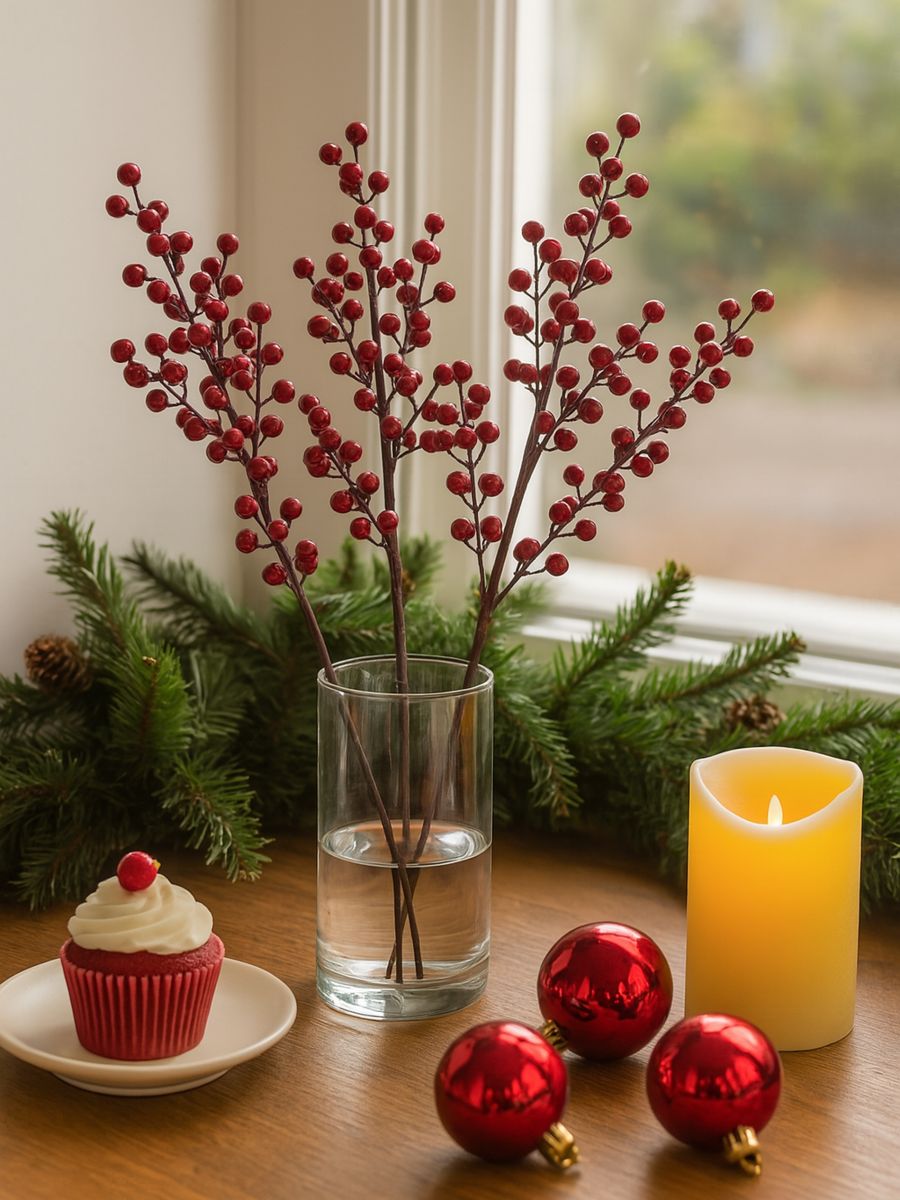Dekorativna biljka s tri grane - crvena - SINSAY