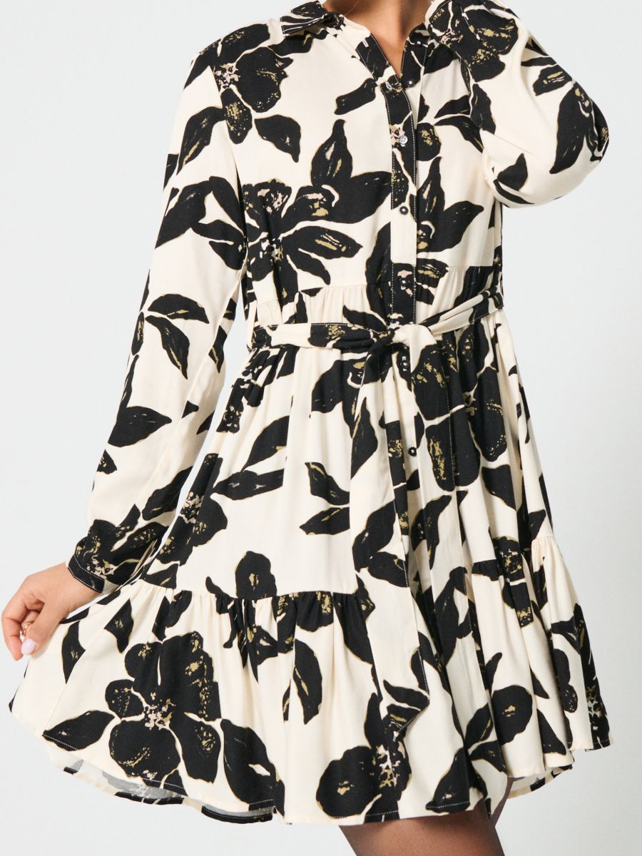 Rochie cu model floral - multicolor - SINSAY