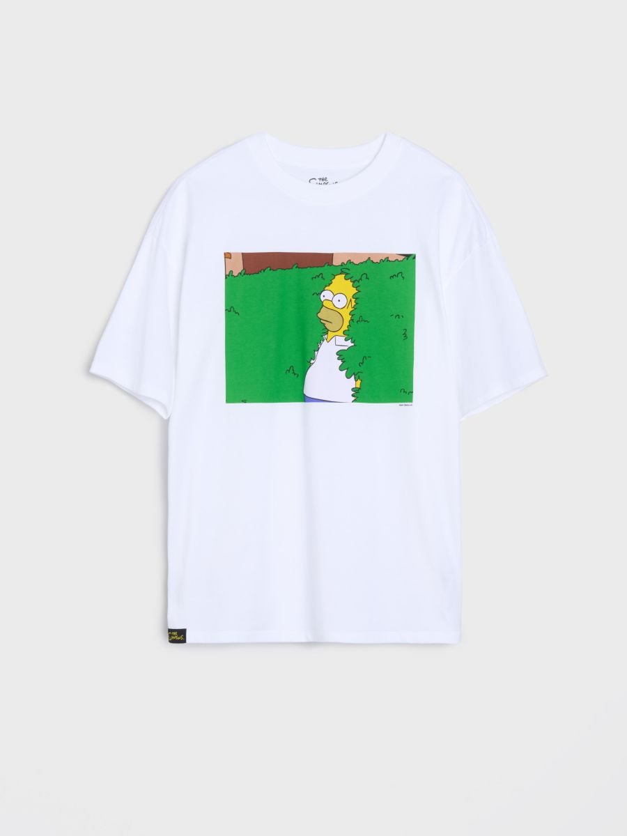 Majica The Simpsons - bela - SINSAY