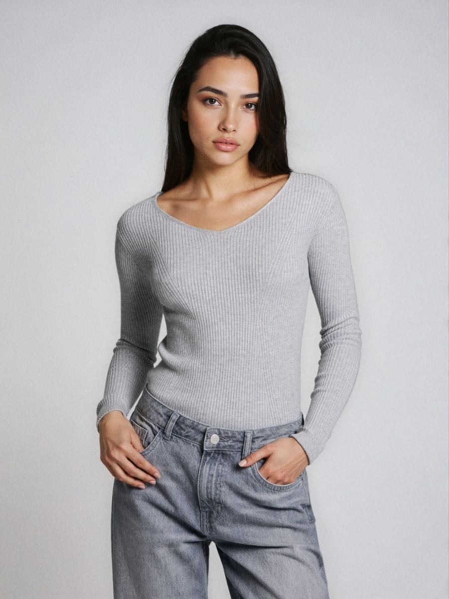 Soonikkoes džemper - helehall - SINSAY