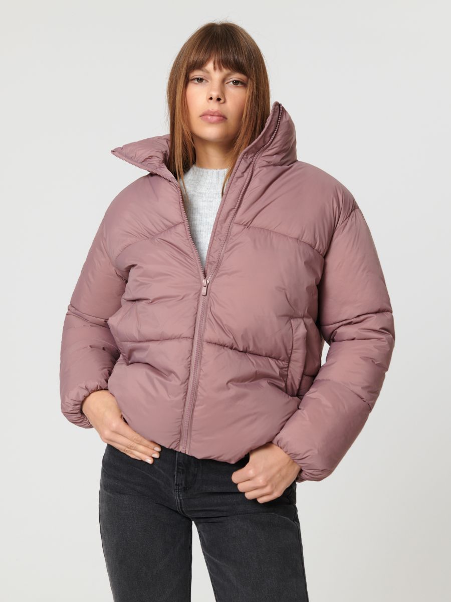 Quilted jacket - orchid - SINSAY