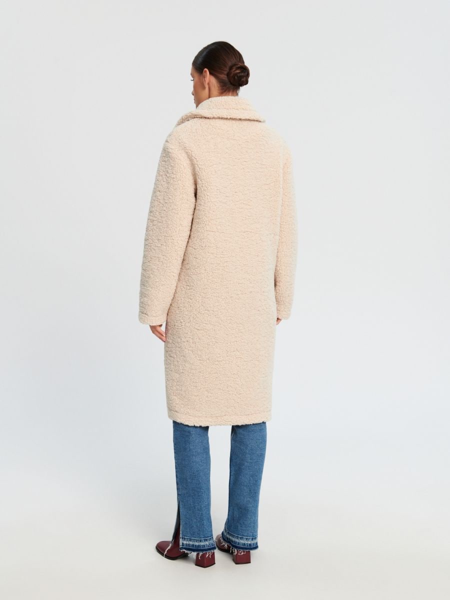 Monki online teddy coat