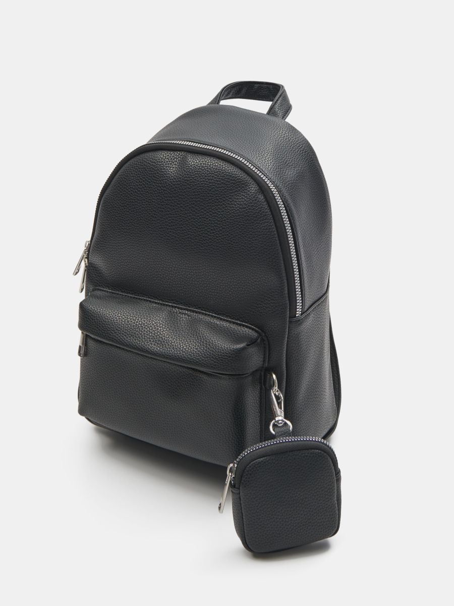 Zaino con astuccio portamatite - nero - SINSAY