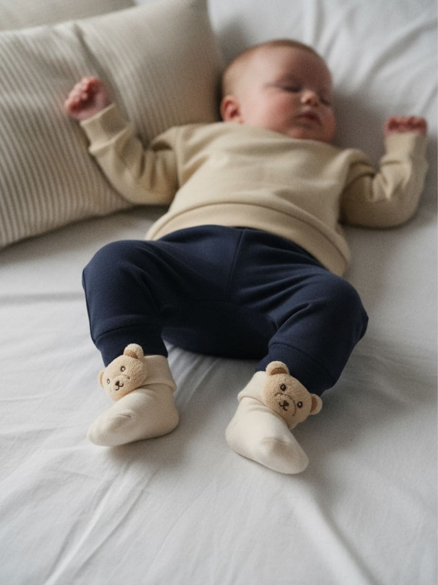 ριμπ κάλτσες - μπεζ - SINSAY