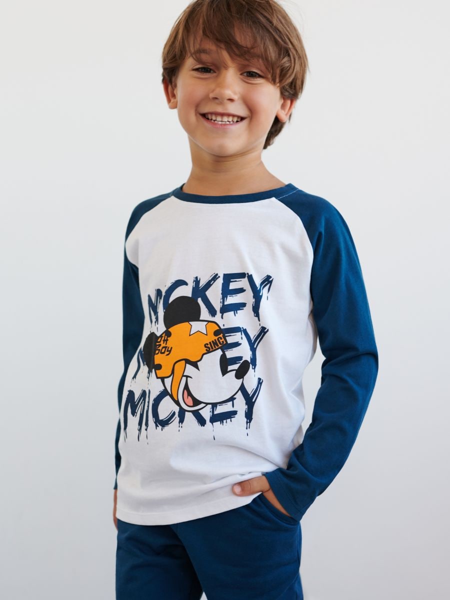 Camiseta de manga larga de Mickey Mouse,