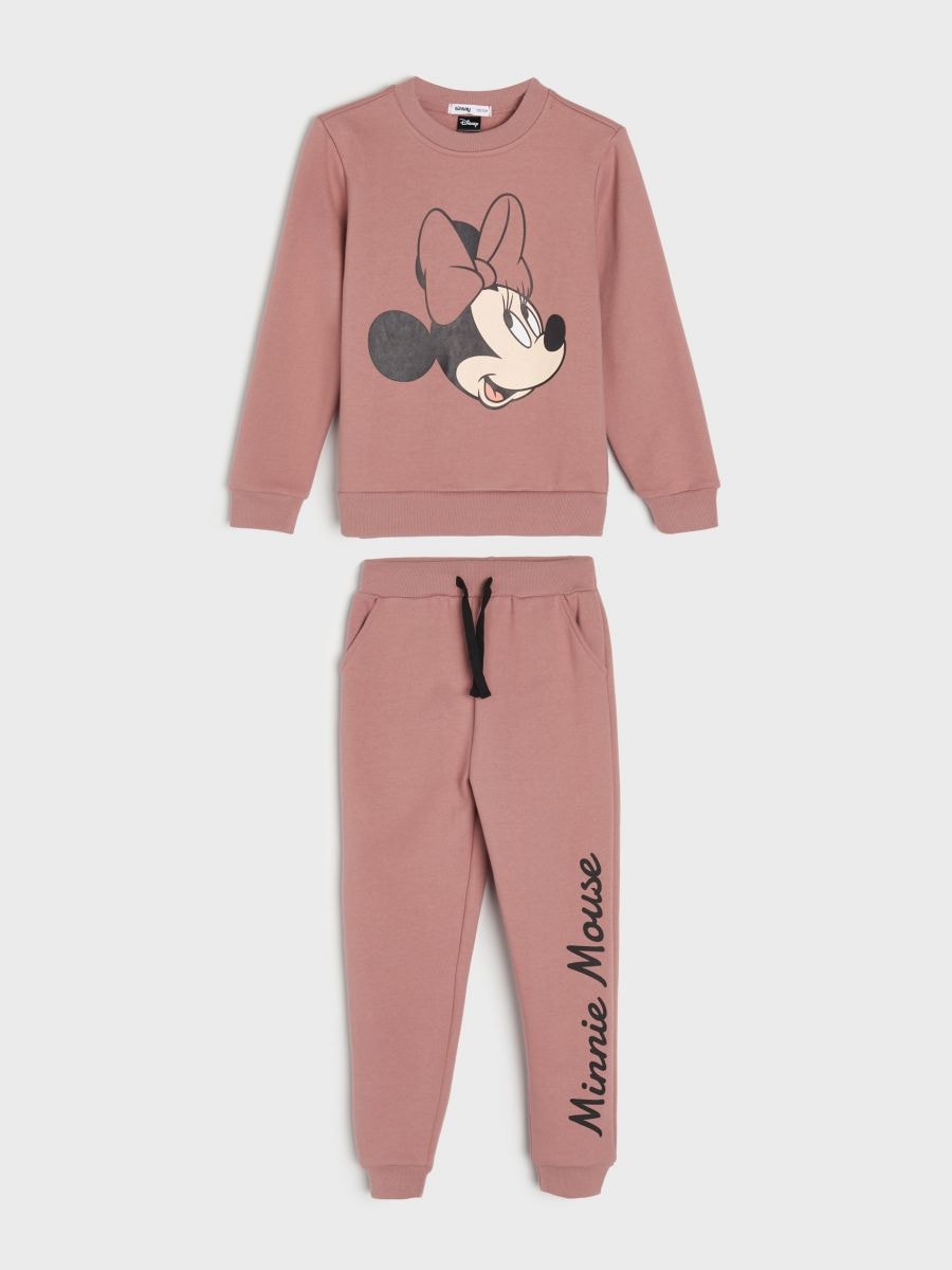 Minnie Mouse sweatshirt and sweatpants set Color dusty rose - SINSAY -  6752I-39X