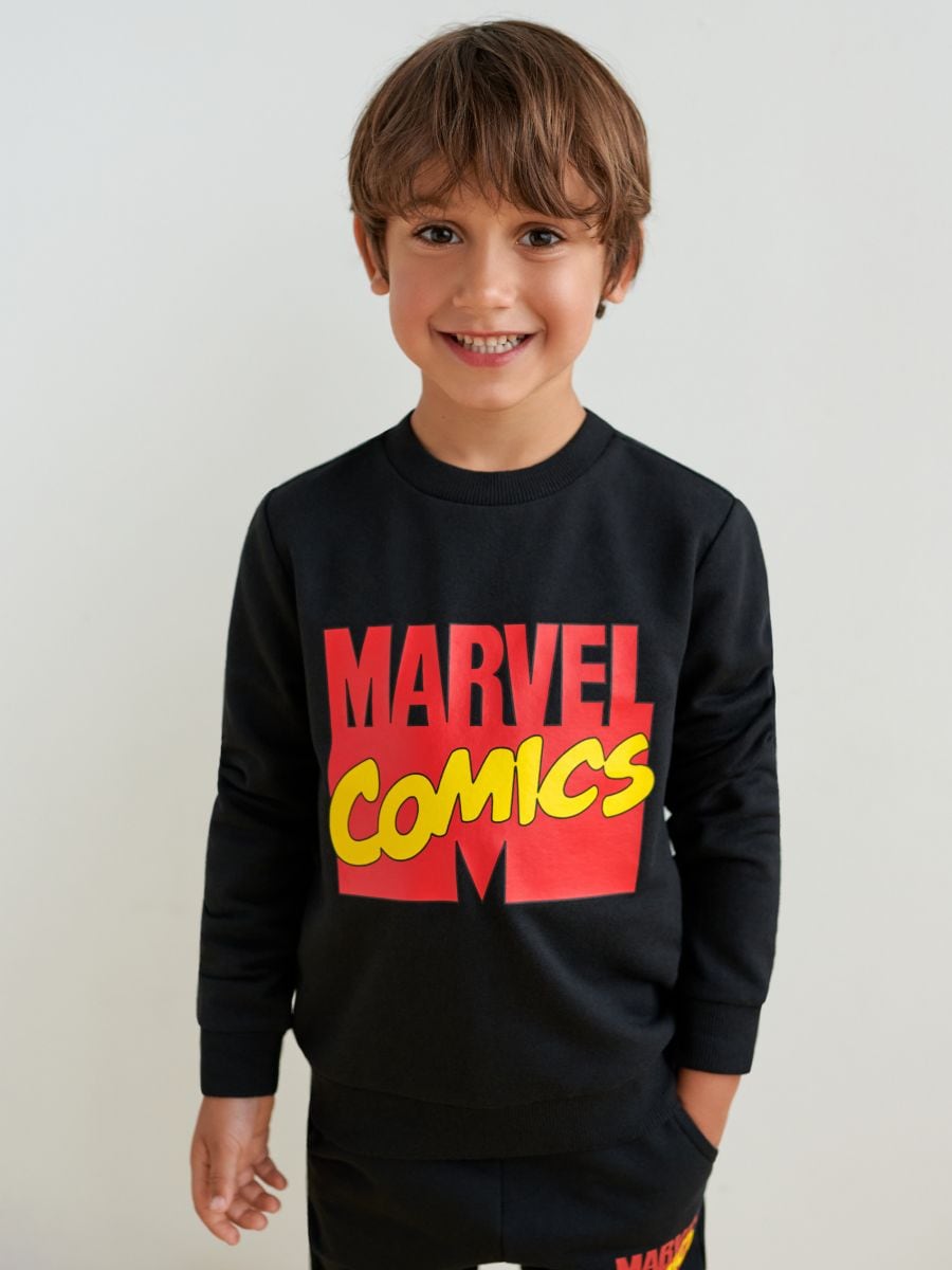 Marvel sweatshirt - black - SINSAY