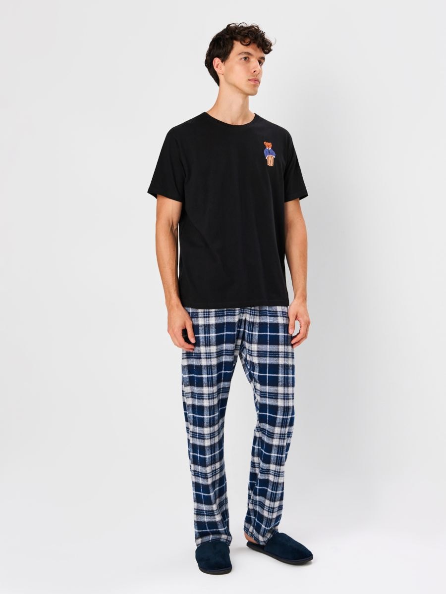 Двокомплектна бавовняна піжама - різнобарвний - SINSAY