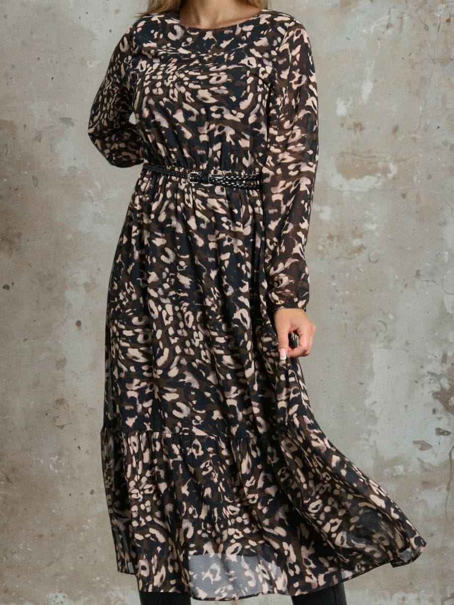Rochie midi cu model - multicolor - SINSAY