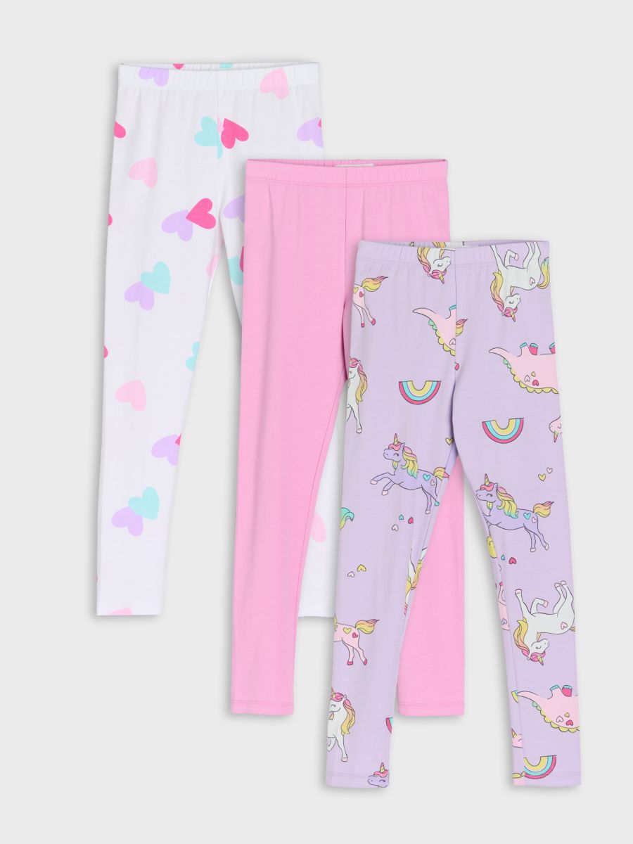 Легінси, 3 пари - різнобарвний - SINSAY