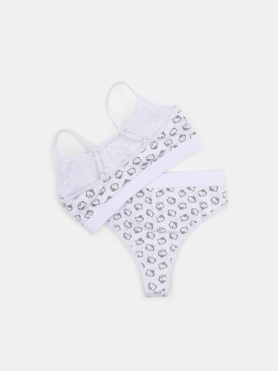 Hello Kitty top and knickers set Color light grey - SINSAY - 6866K-09M