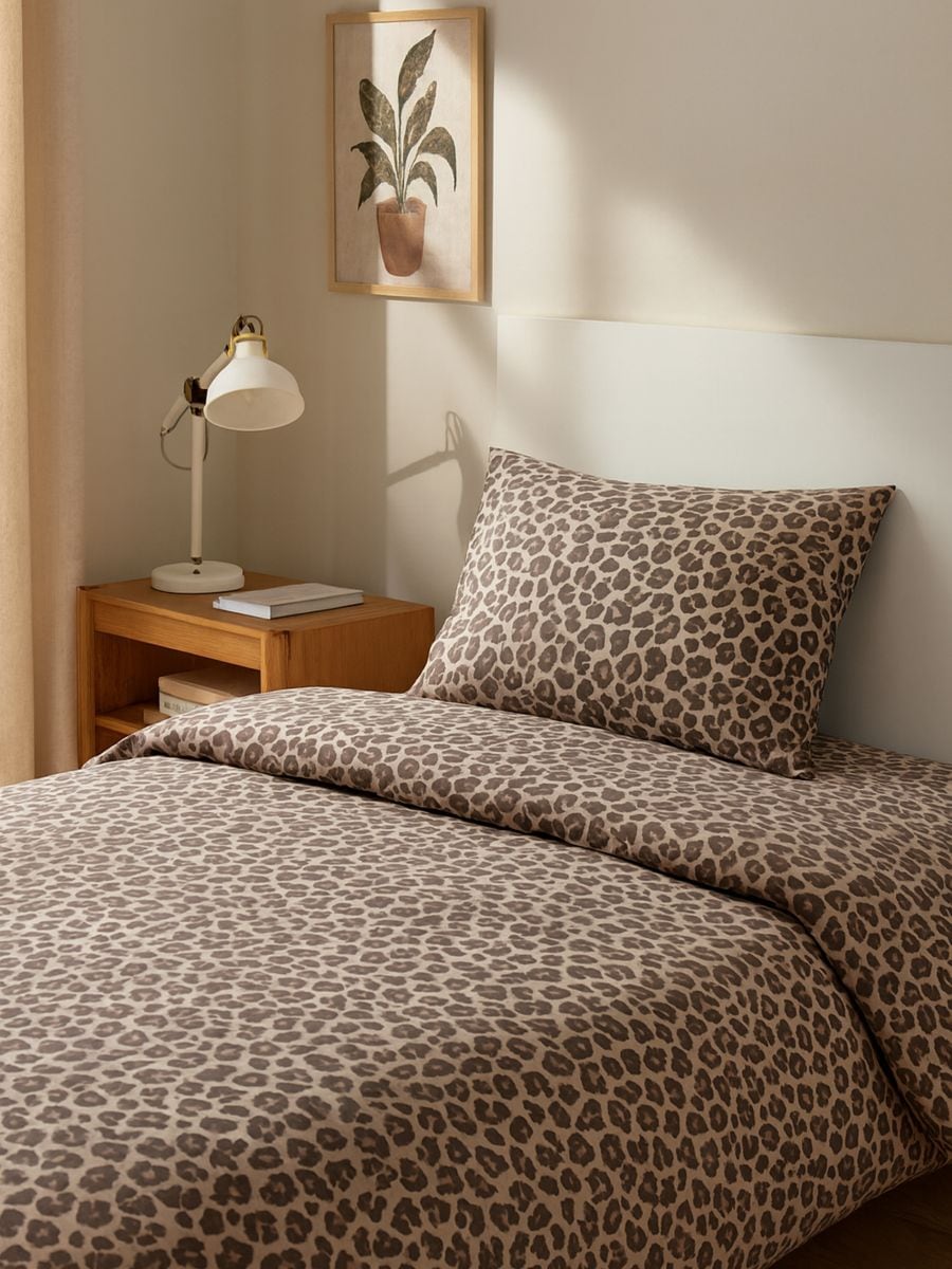 Set posteljine od pamuka - smeđe - SINSAY