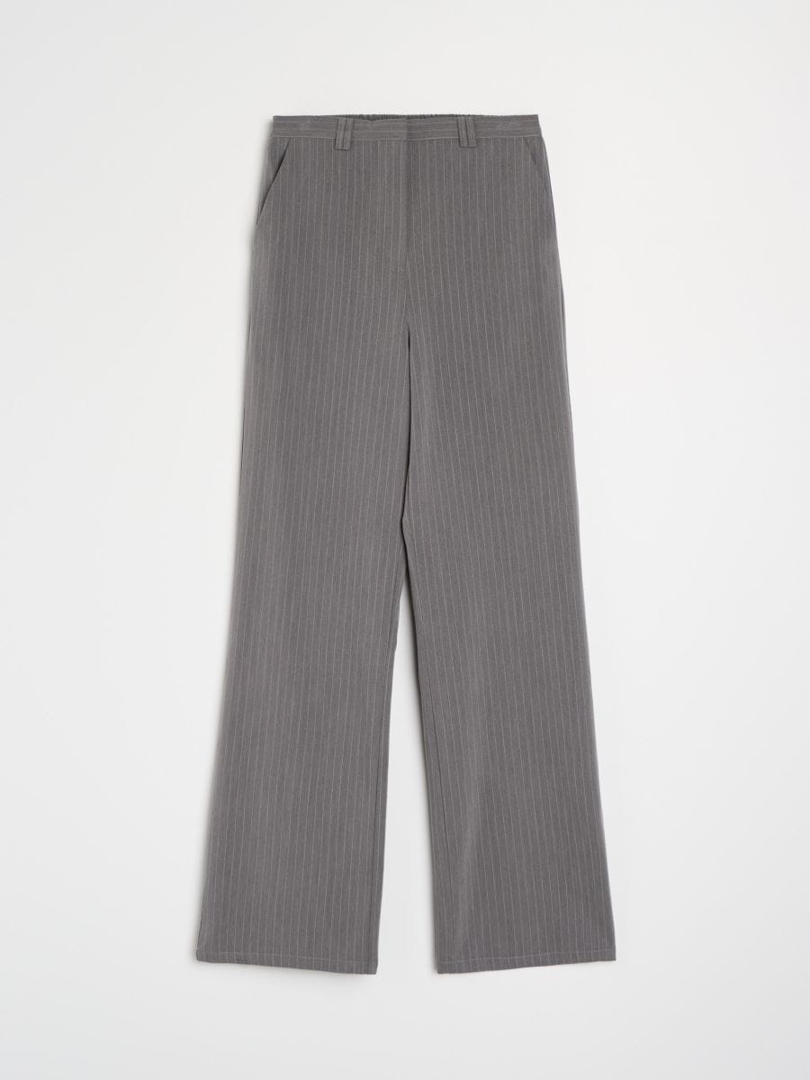 Spodnie wide leg - szary - SINSAY