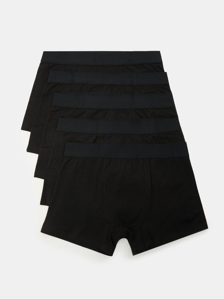 Bawełniane bokserki classic 5 pack - wielobarwny - SINSAY