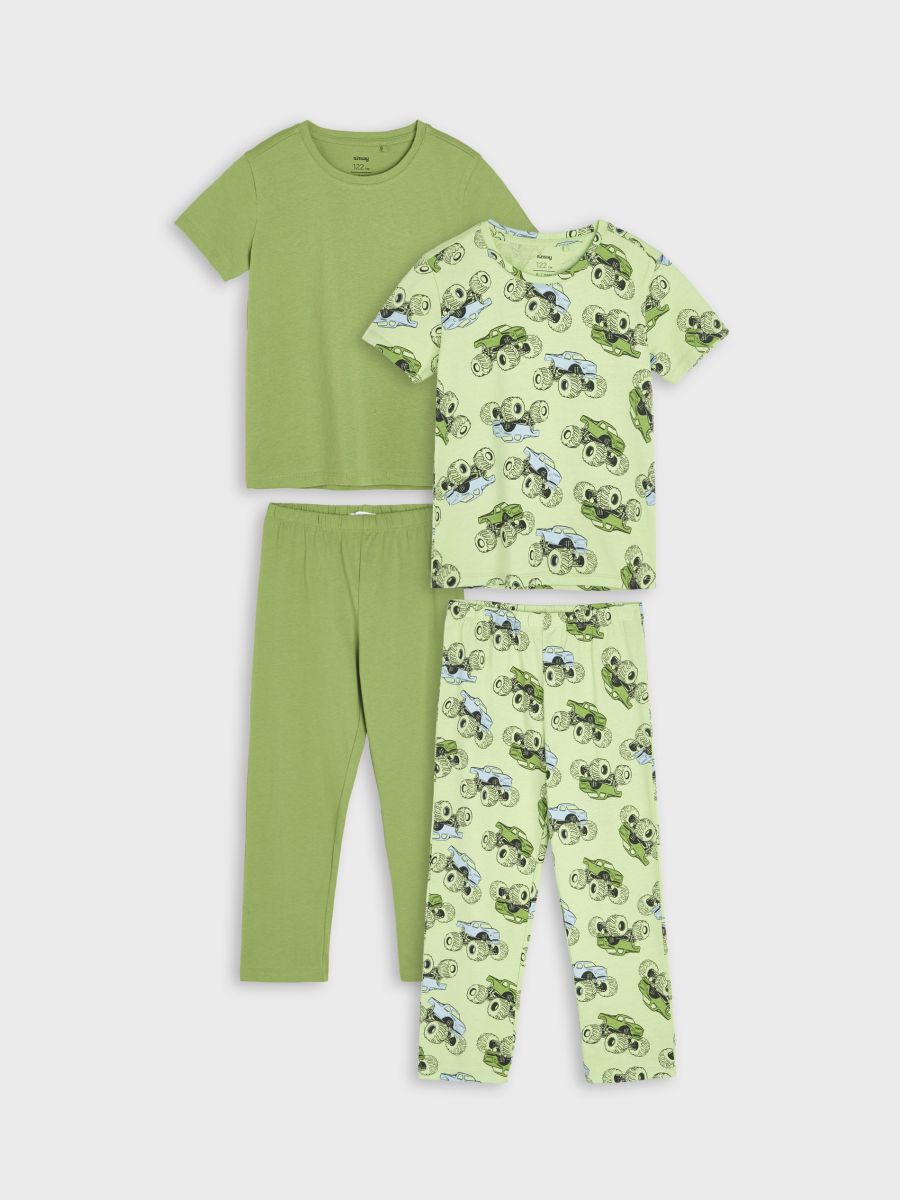 Set de 2 pijamale - verde-deschis - SINSAY