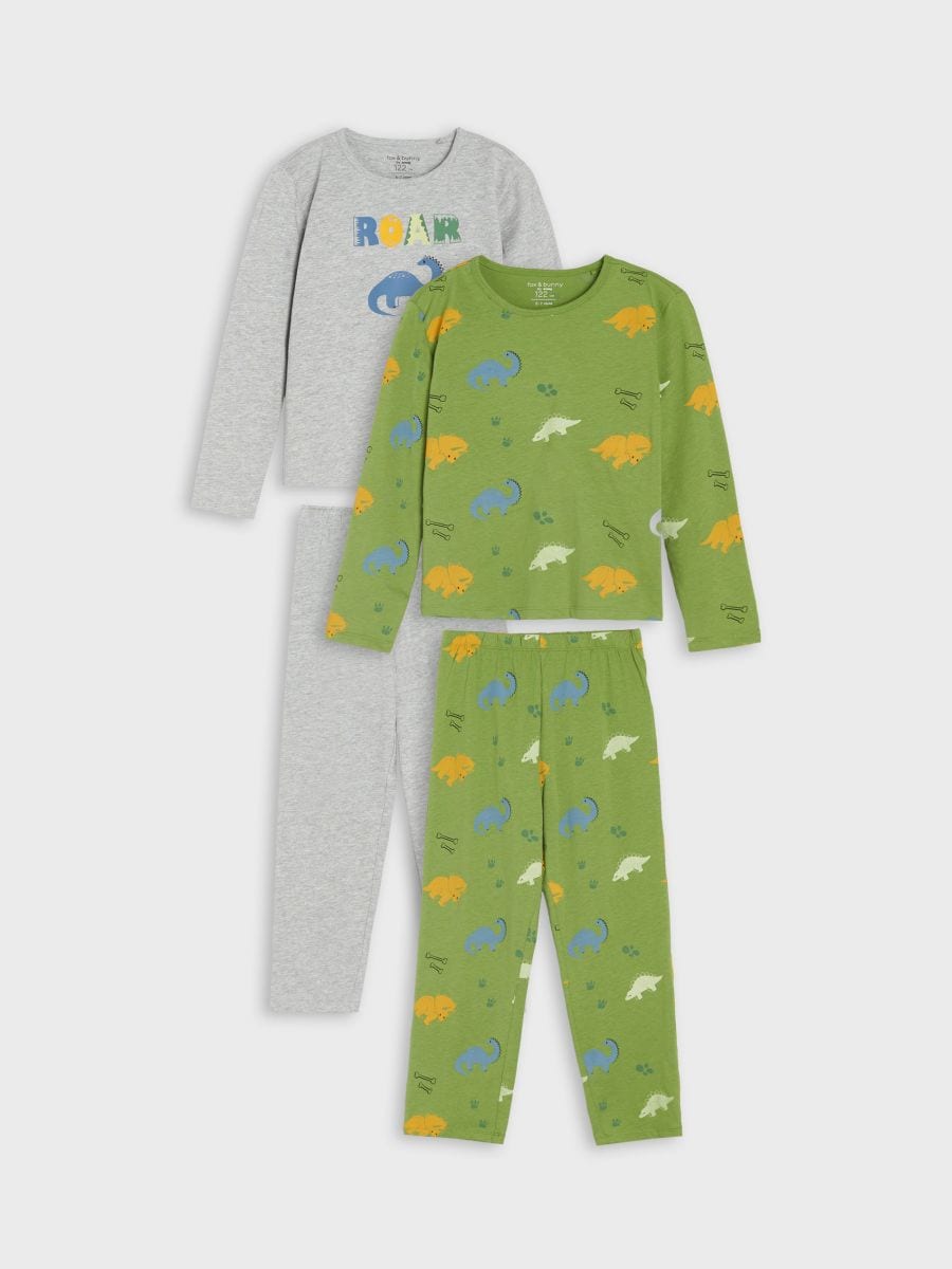 Komplet 2 pižam - svetlo siva - SINSAY