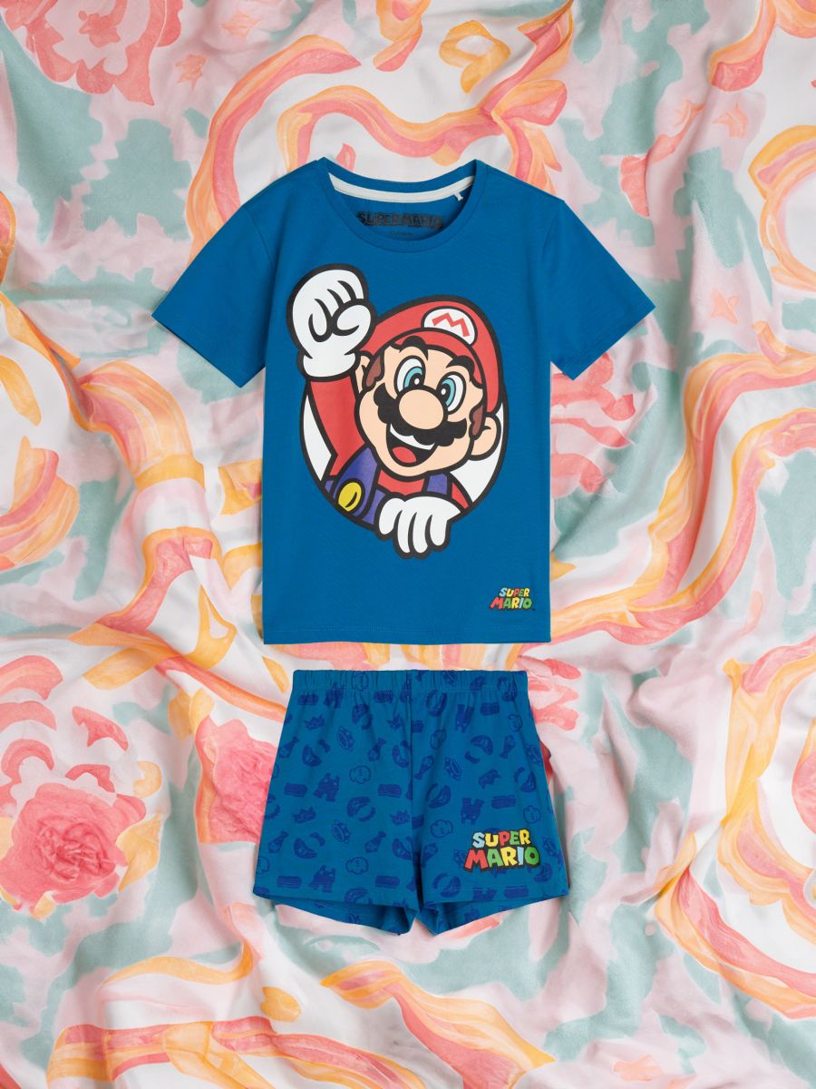 Piżama Super Mario - niebieski - SINSAY