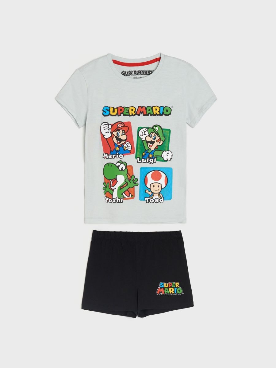 Komplet pidžame Super Mario - svijetlo siva - SINSAY
