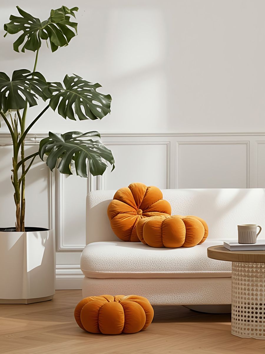 Cuscino decorativo trapuntato - arancione - SINSAY