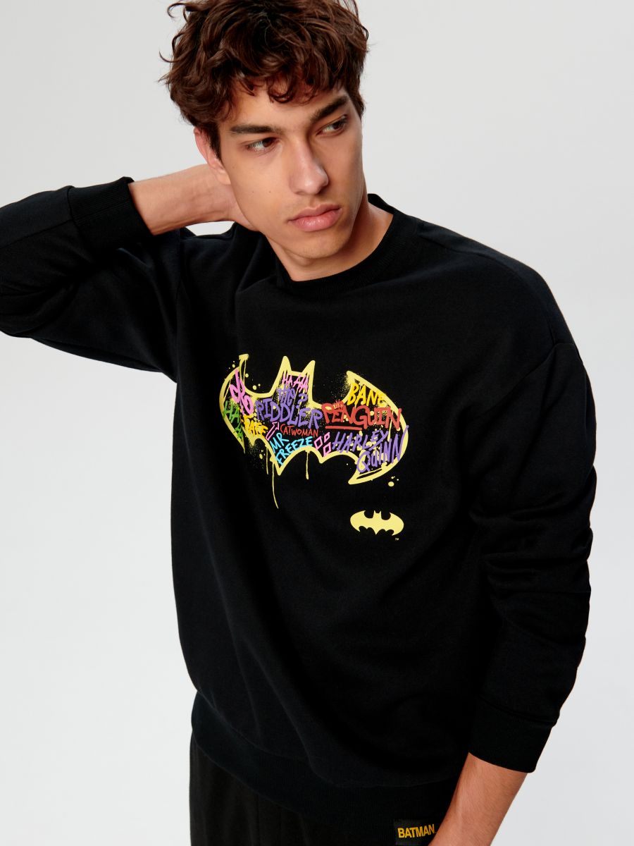 Pulover Batman - črna - SINSAY