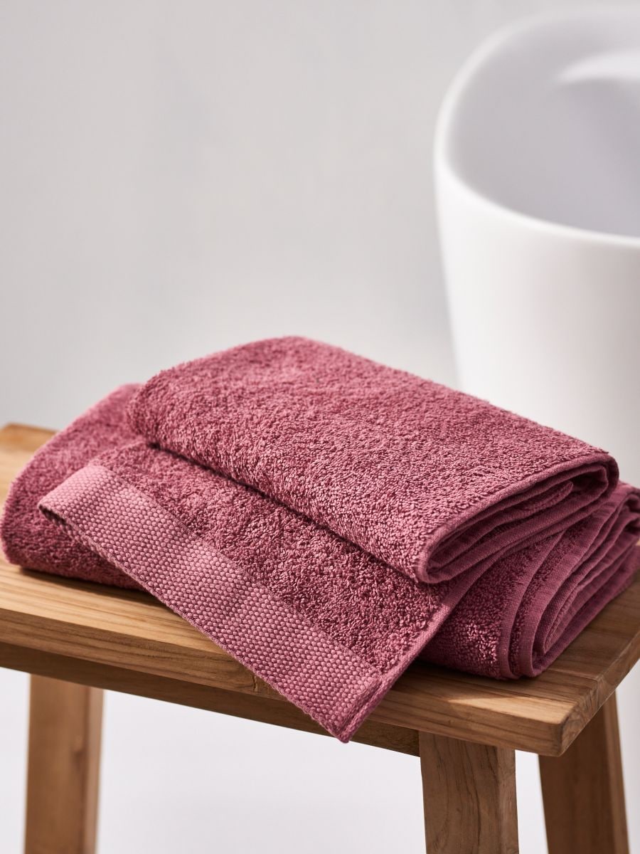 Medvilninis rankšluostis - pelenų rožinė - SINSAY